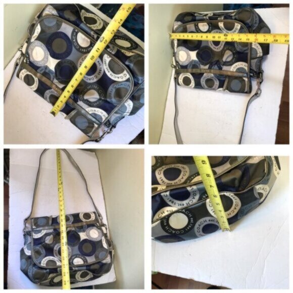 Coach Alexandr Snaphead Satin Leather Messenger Diaper Crossbody Laptop Bag Baby - Picture 16 of 16